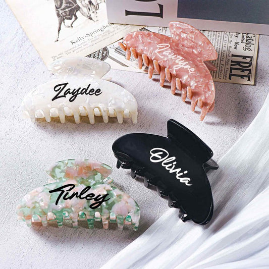 Elegant Hair Clip with Customizable,Customizable Wedding Hairpiece for Bridesmaids,Elegant Hair Clip with Customizable Initials